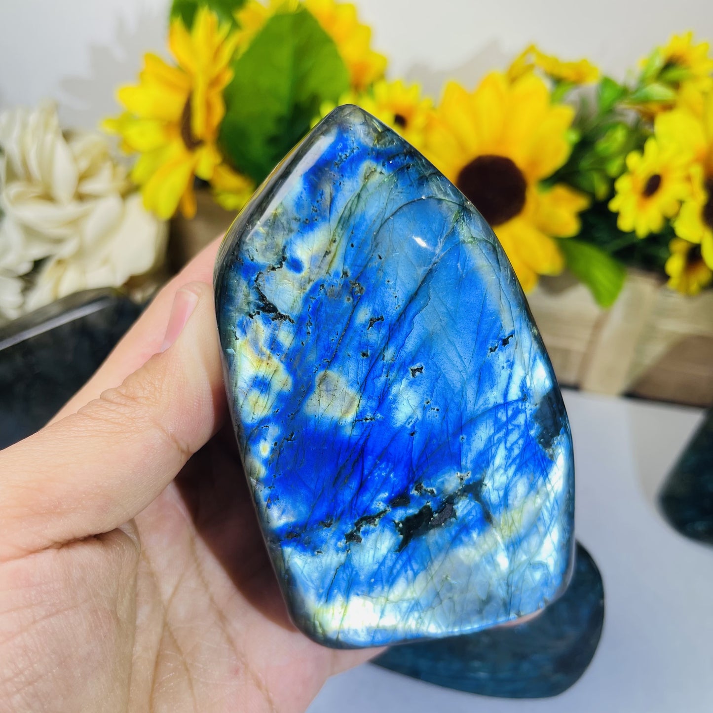 Strong Blue Flash Labradorite Ornaments