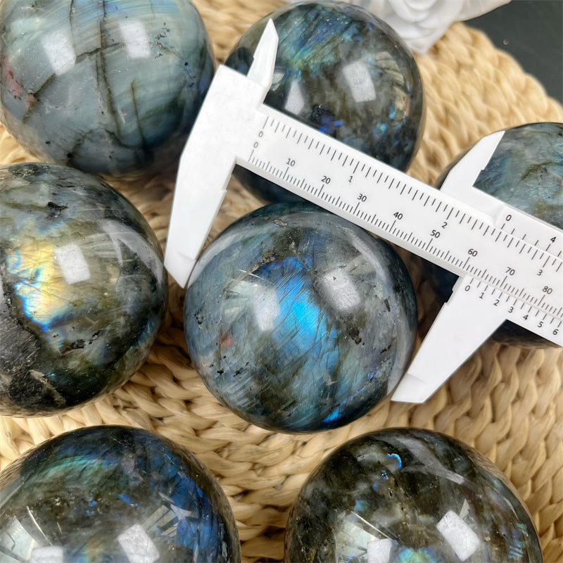 Labradorite High Flash Spheres