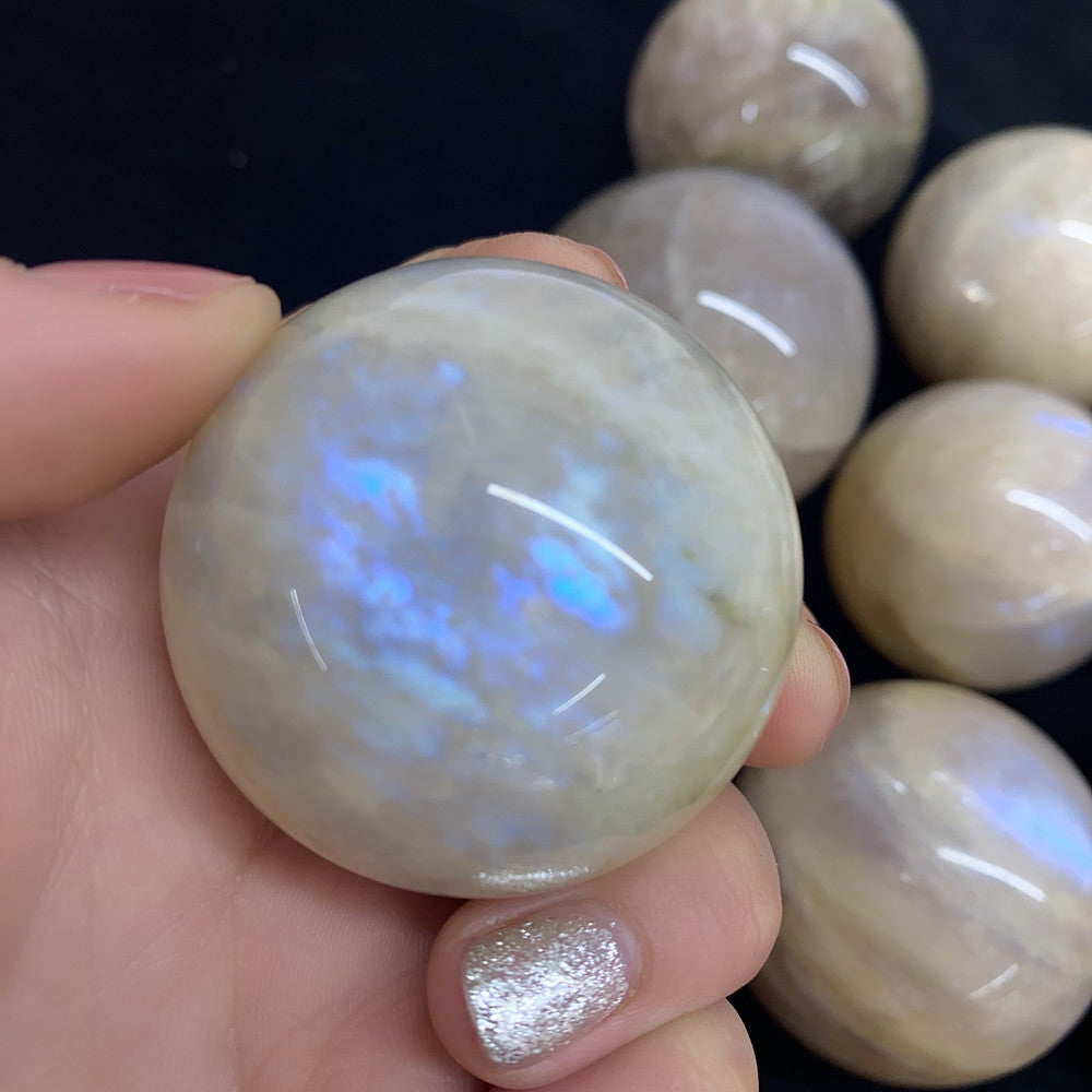 Blue Moon Stone Spheres