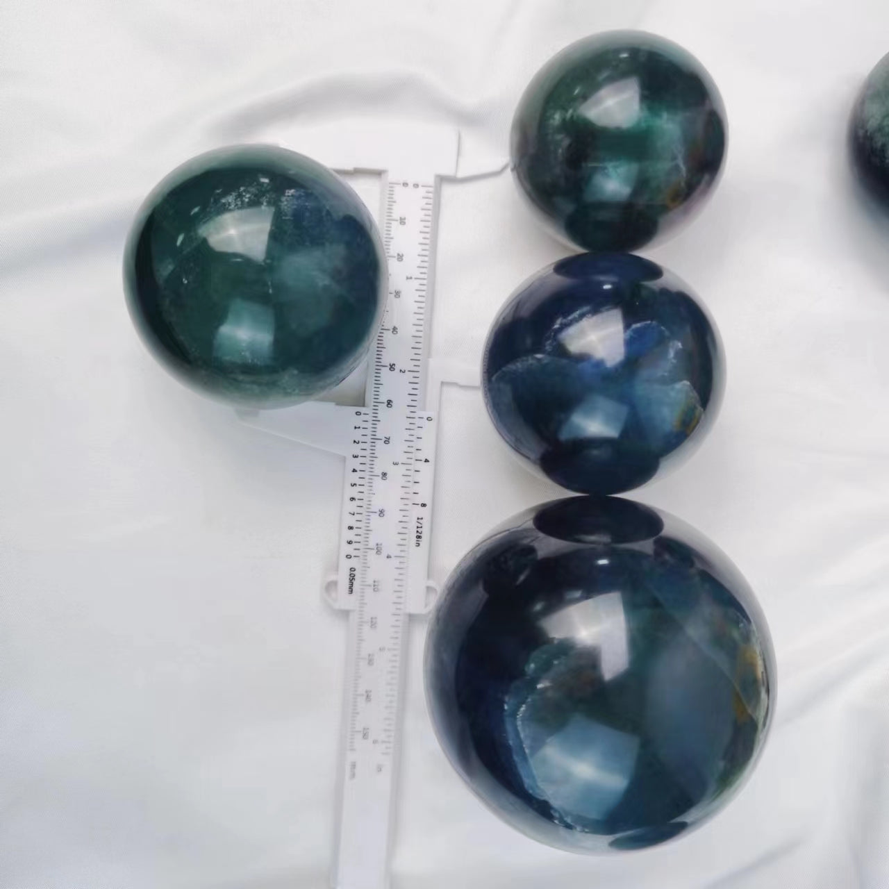 Blue Fluorite Spheres