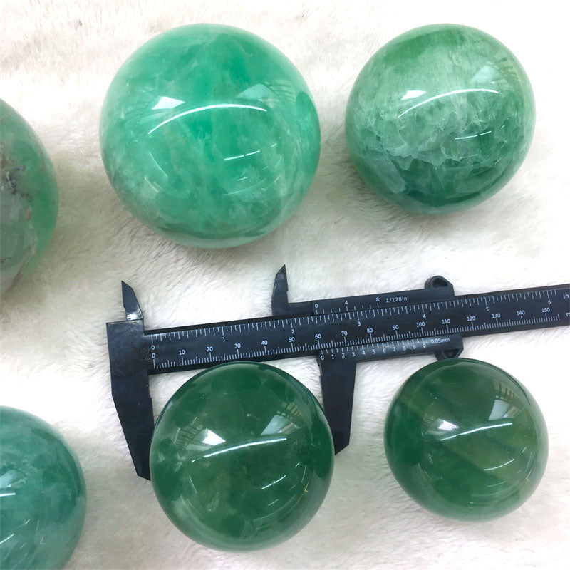 Green Fluorite Spheres