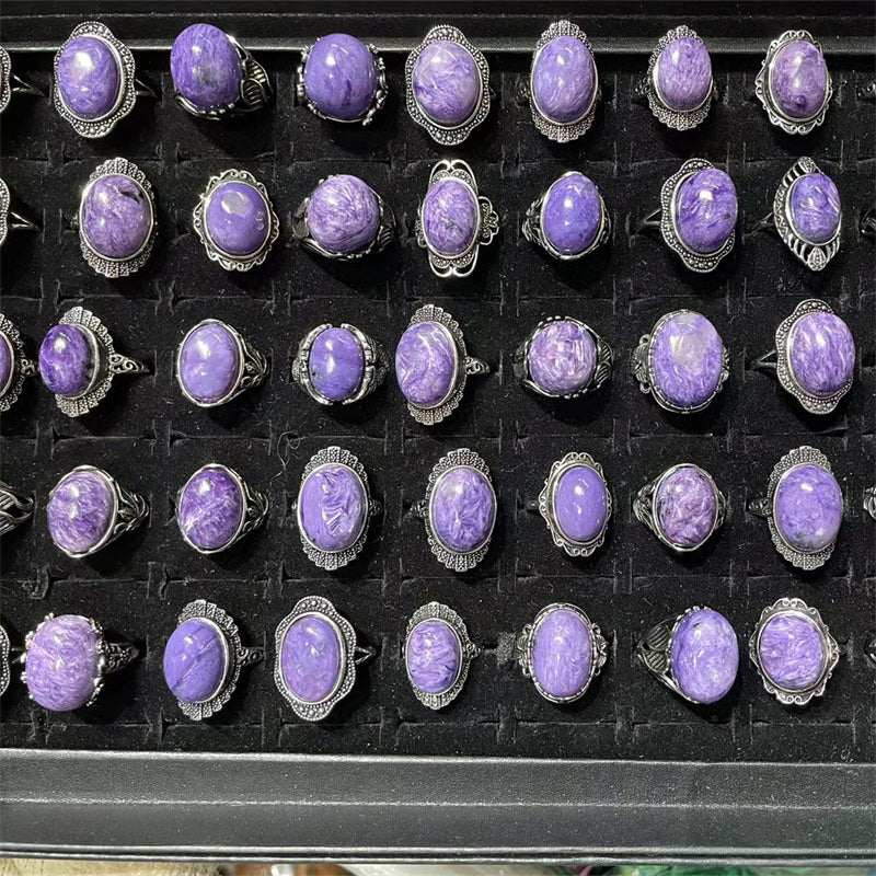 Charoite Rings