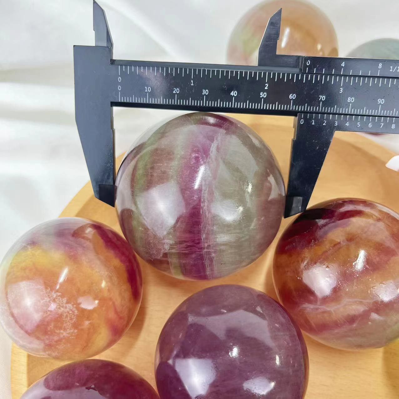 Rainbow Fluorite Spheres