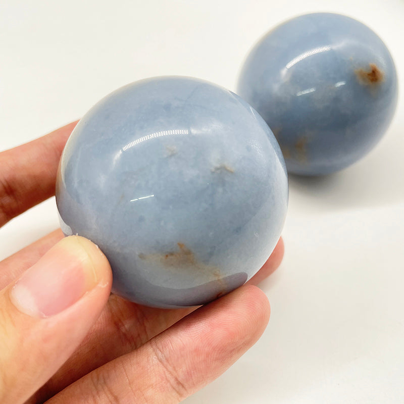 Blue Angelite Spheres