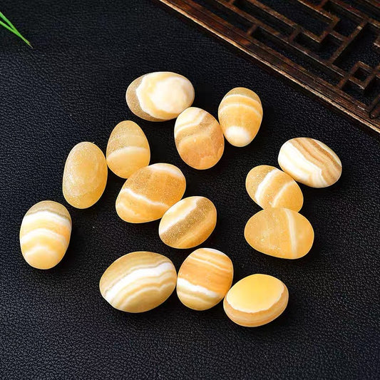 Yellow Calcite Tumble Stones