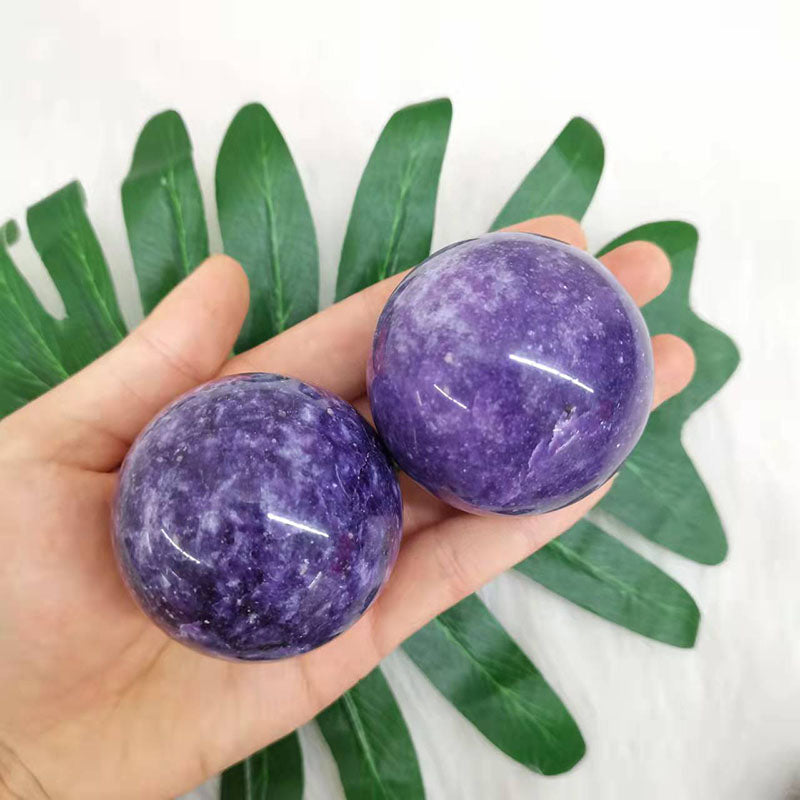 Lepidolite Crystal Spheres