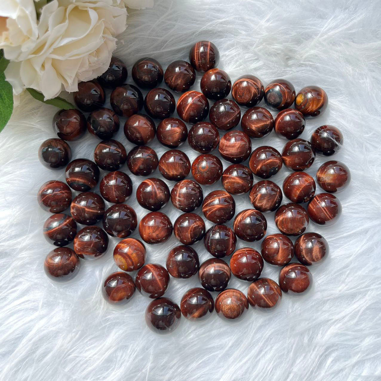 Red Tiger Eye Mini Spheres