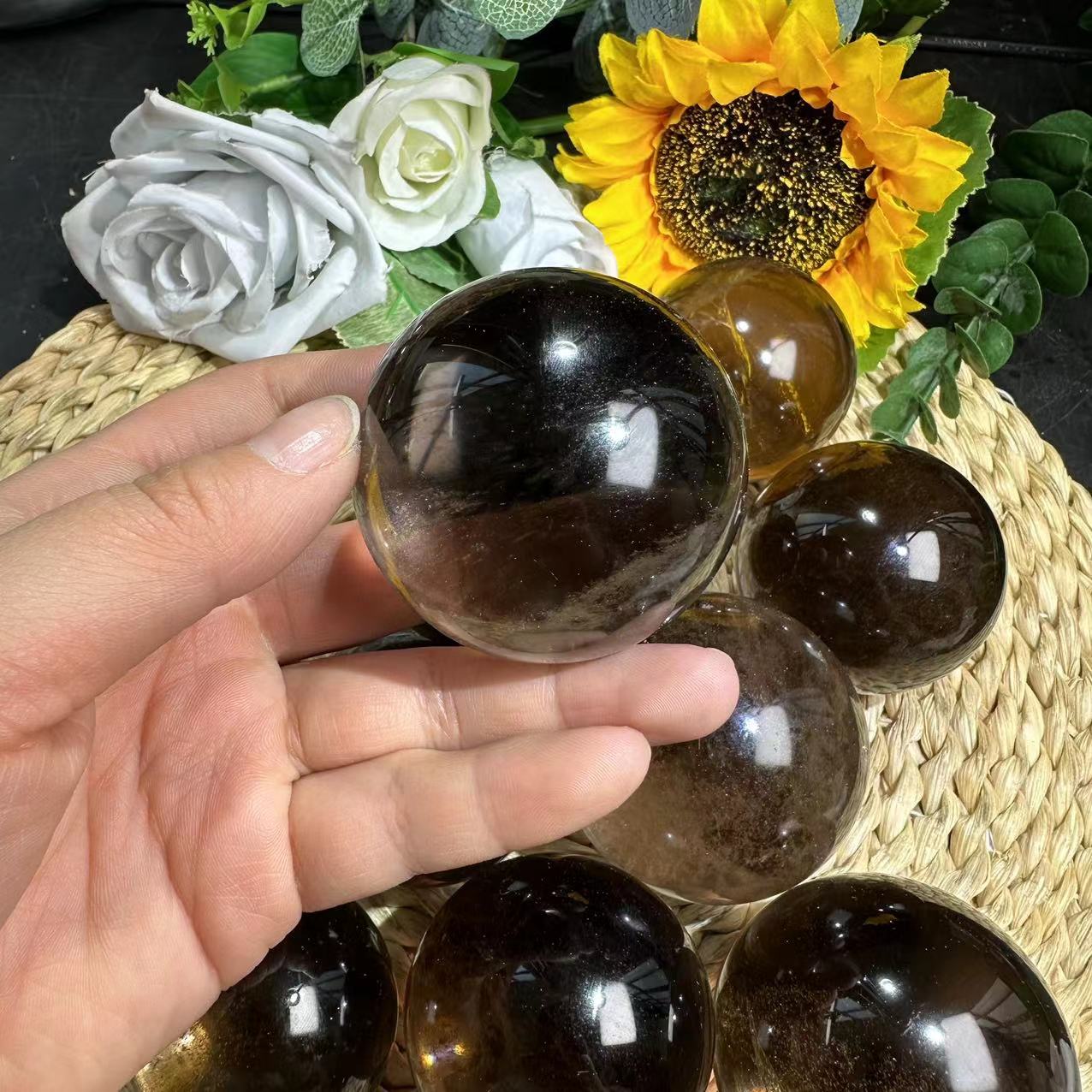 Smoky Quartz Spheres