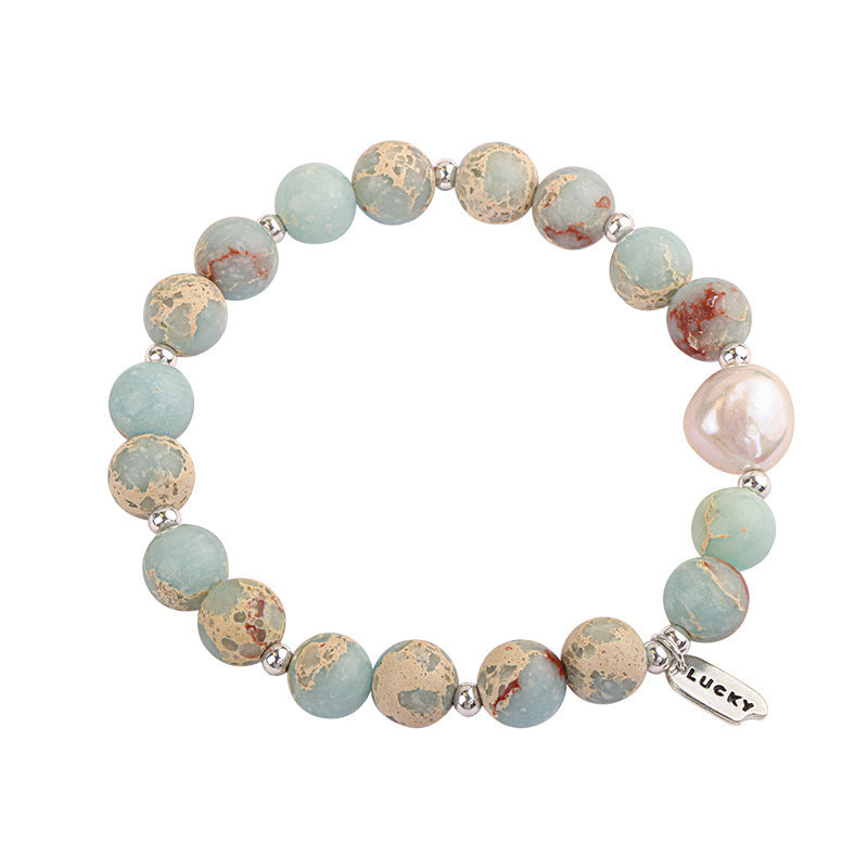 Shoushan Stone Real Peral Bead Bracelets