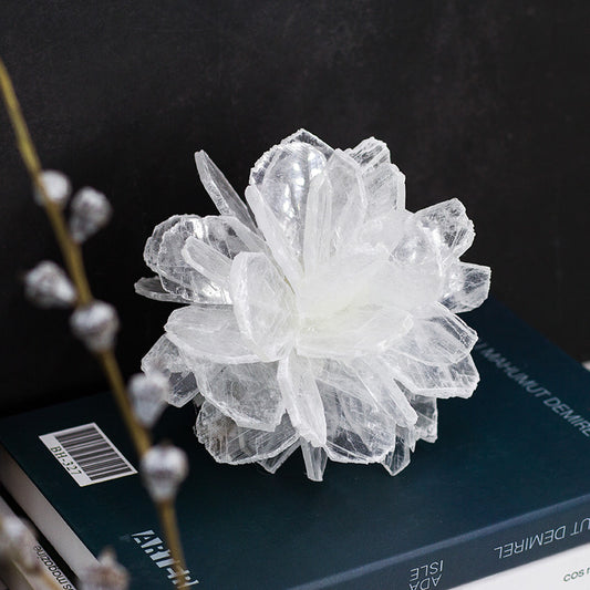 Selenite Blooming Flower Table Ornaments