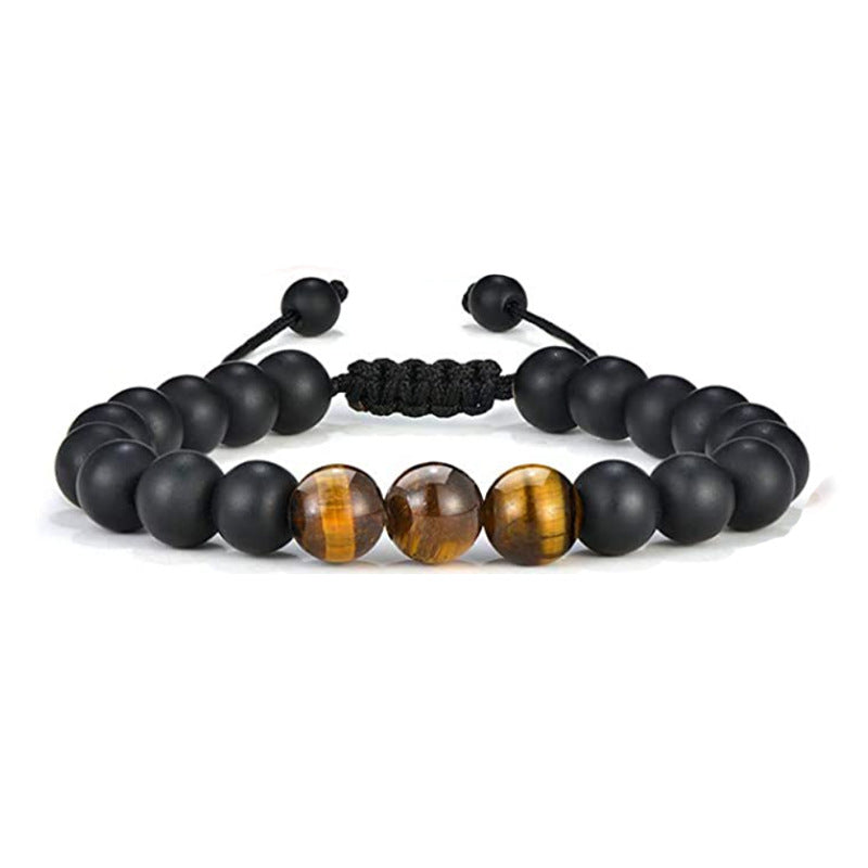 Tiger Eye Black Agate Turquoise 8mm Bead Bracelets