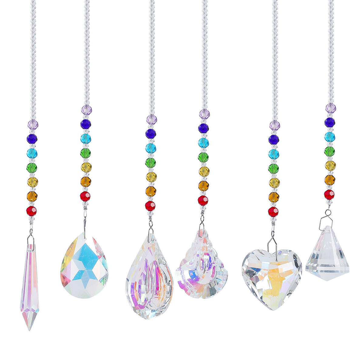 7 Chakra Rainbow Pendant Suncatcher Ornaments