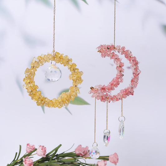 Crystal Chip Pendant Drop Suncatcher Ornaments