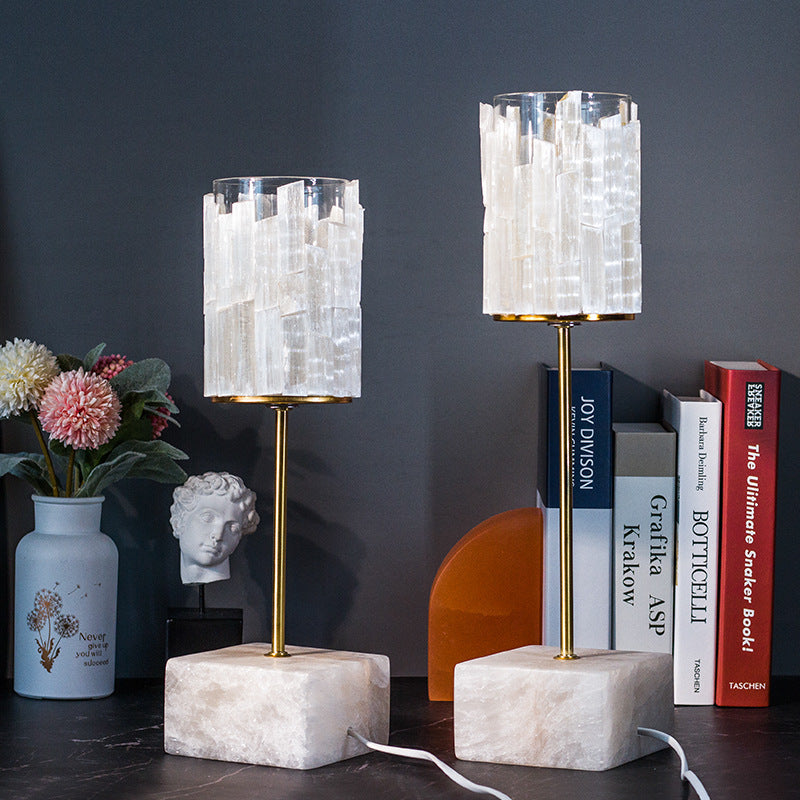 Selenite Bedside Lamp Atmosphere Light Home Ornaments