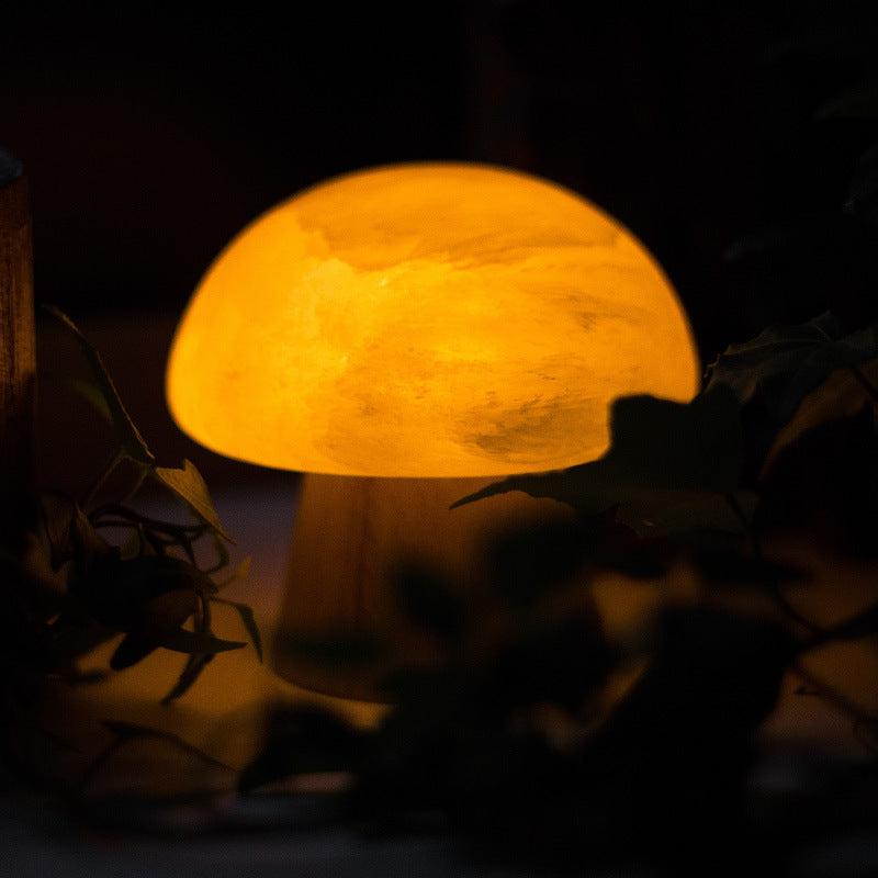 Selenite Mushroom LED Atmosphere Light Ornaments