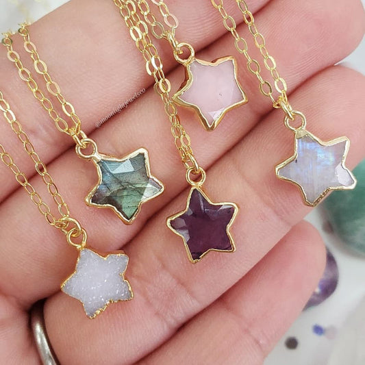 Crystal Star Pentagram Pendants for Necklace