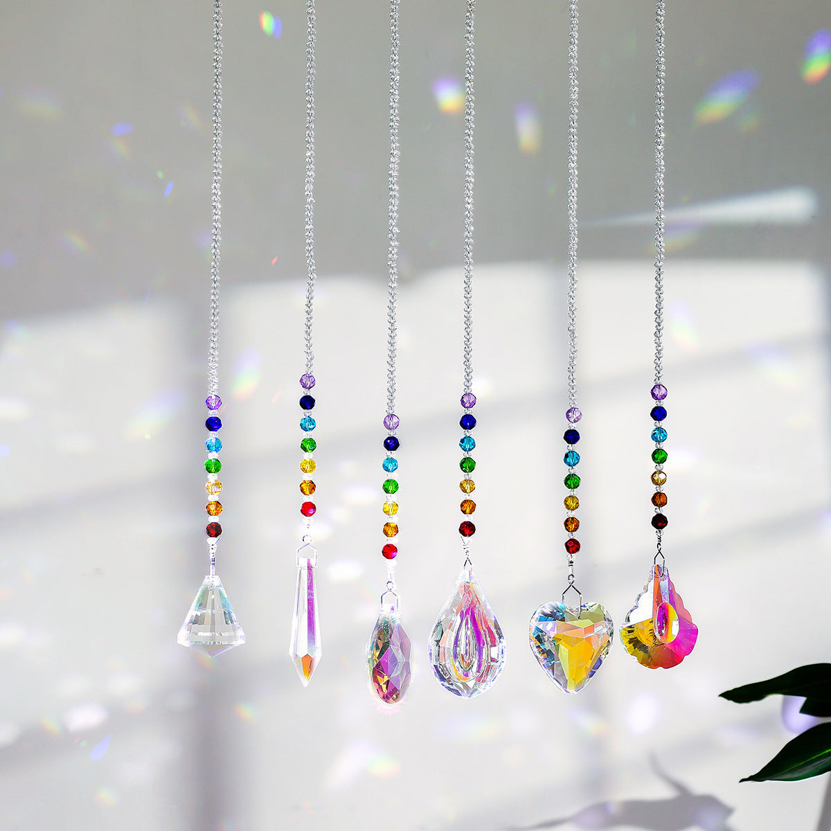 7 Chakra Rainbow Pendant Suncatcher Ornaments