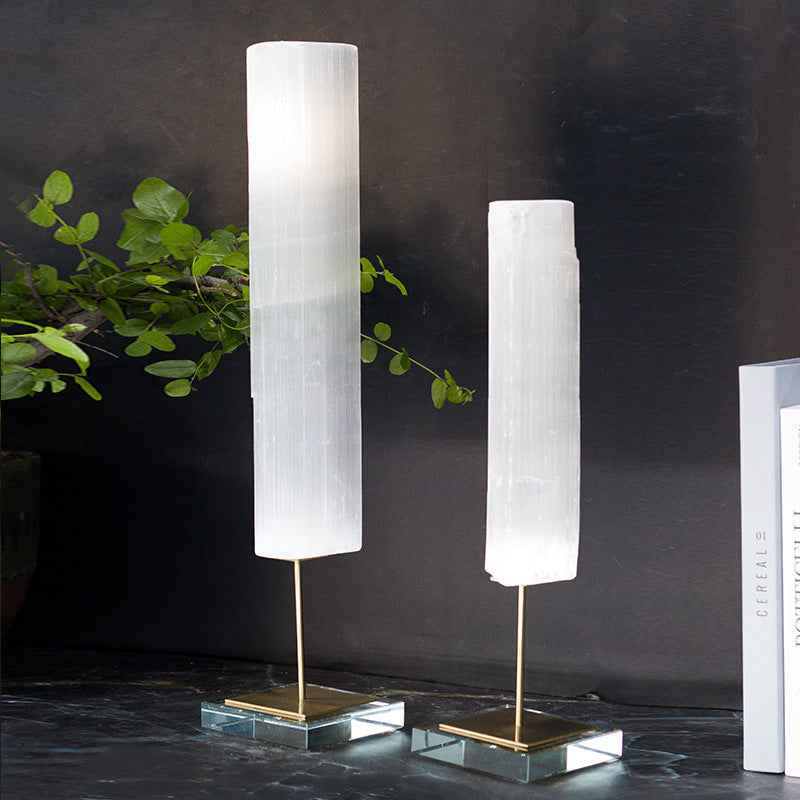 Selenite Cylinder Art Home Ornaments