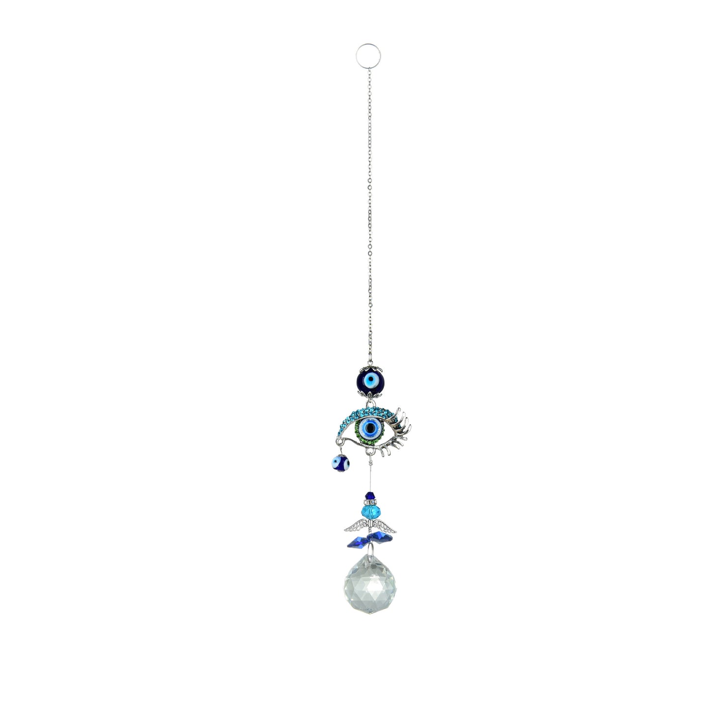 Blue Butterfly Devil Eye Suncatcher Ornaments