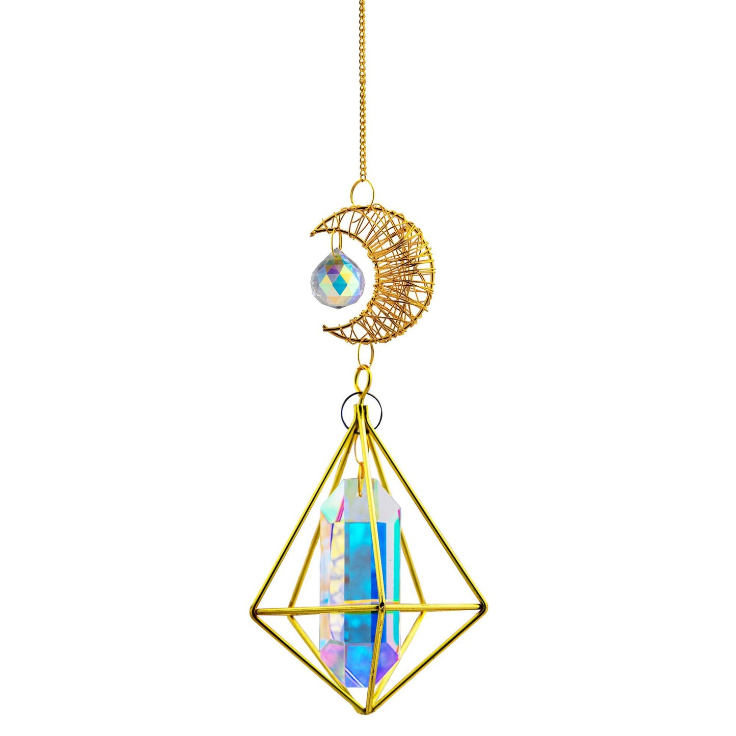 Rainbow Crystal Suncatcher Ornaments