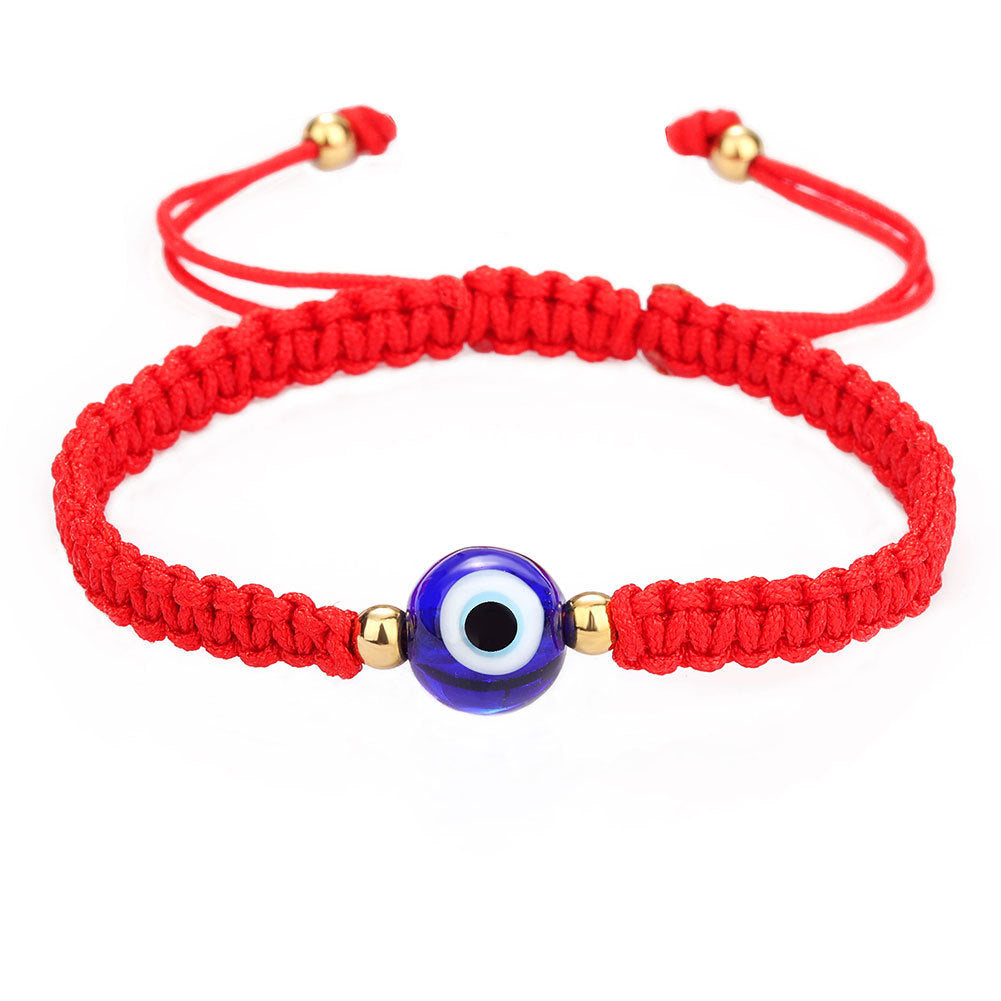 Evil Eye Braided Rope Bead Bracelets