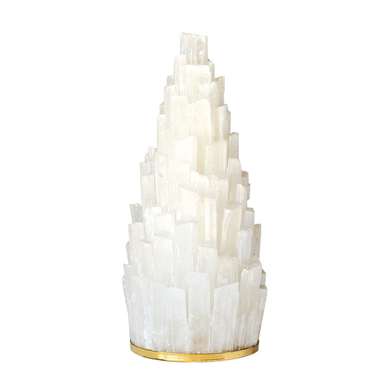 Selenite Tower Smart Sensor Charging Light Home Ornaments