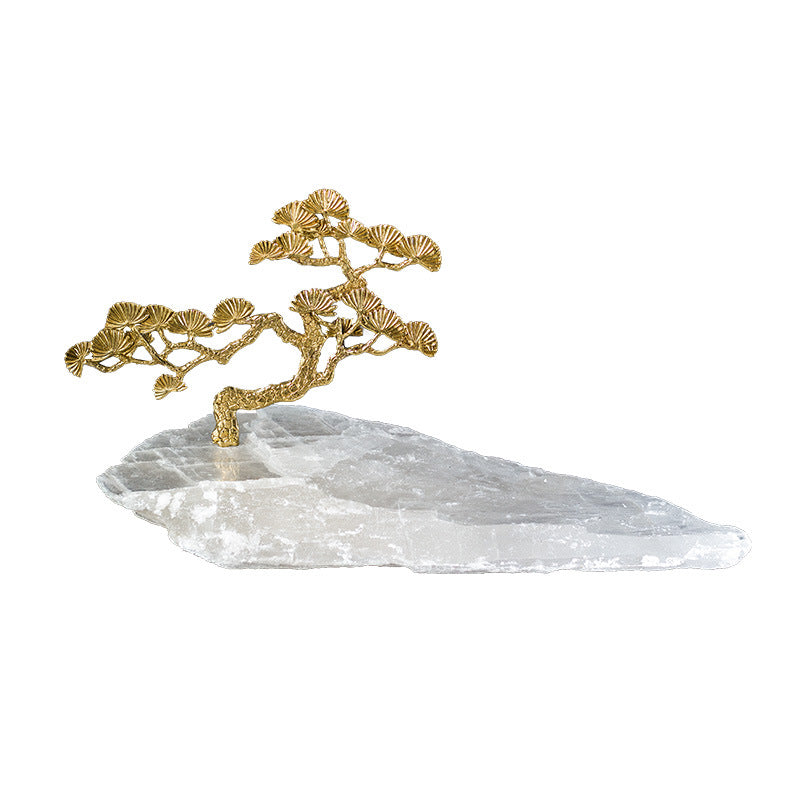 Selenite Pure Cooper Welcome Pine Tree Ethnic Style Ornaments