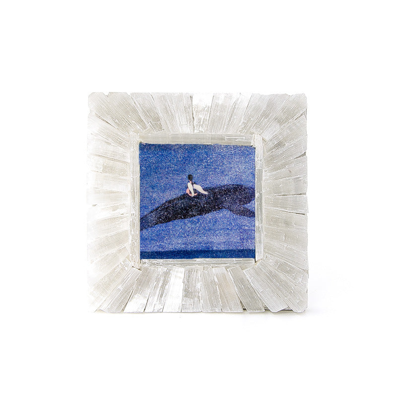 Redial Simple Design Selenite Photo Frame Home Ornaments