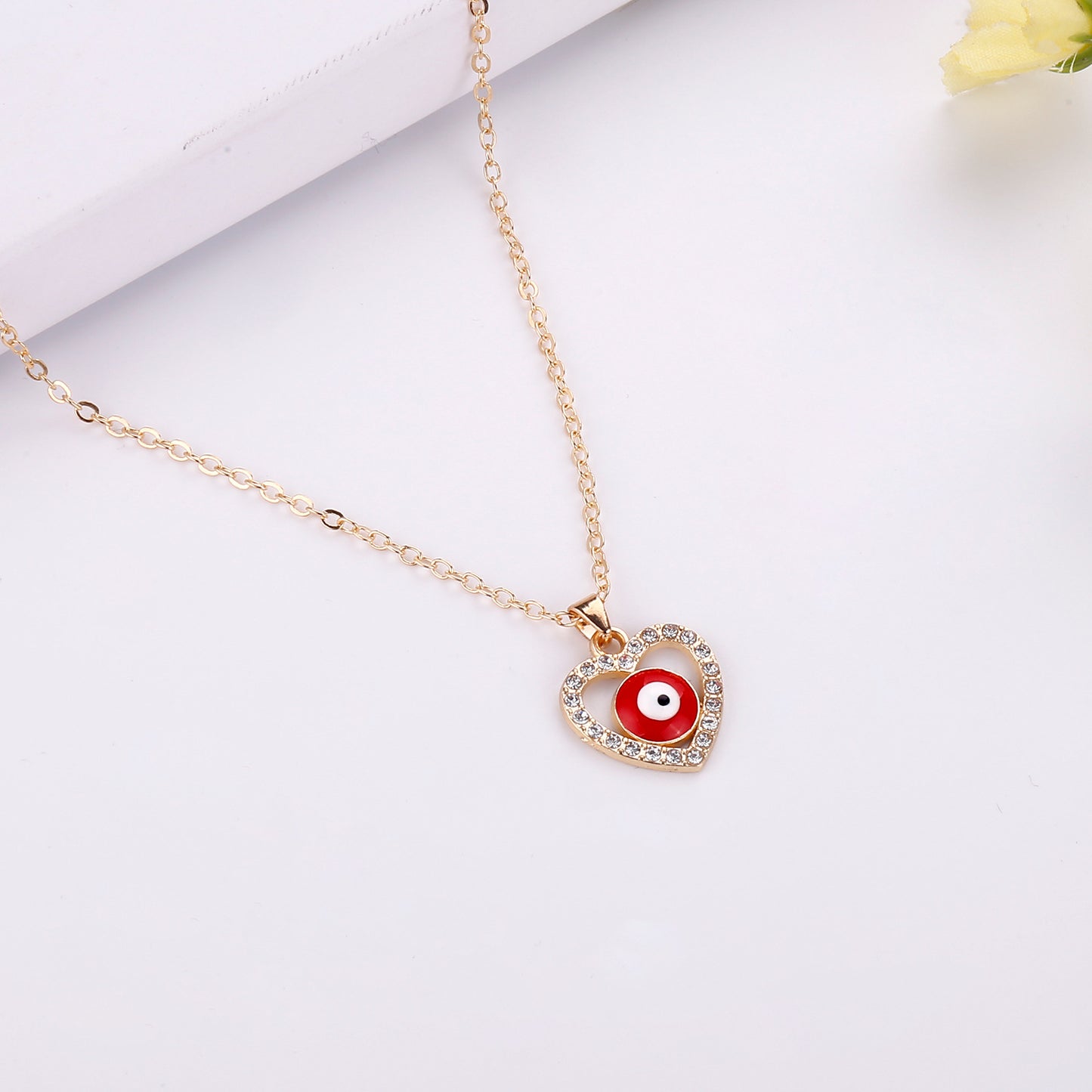 Evil Eye Silver Gold Color Necklace Pendants