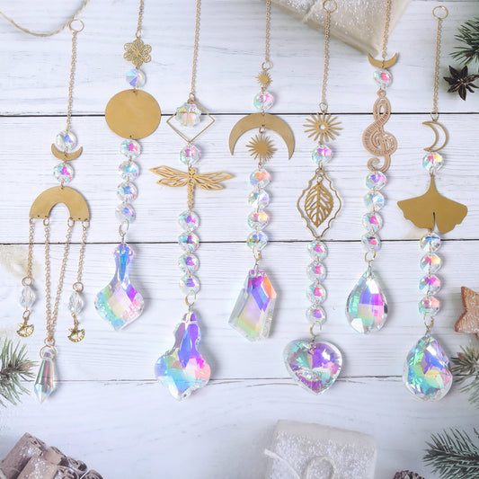 Metal Slice Colorful Pendant Suncatcher Ornaments