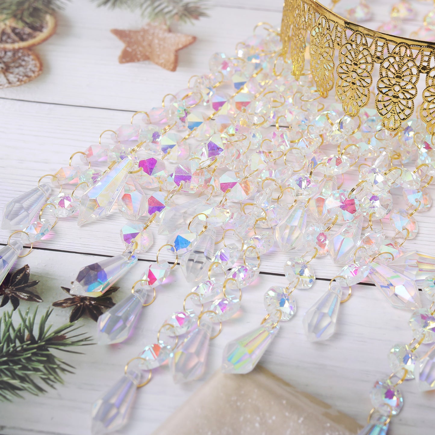 Rainbow Color Pendant Chain Suncatcher Ornaments