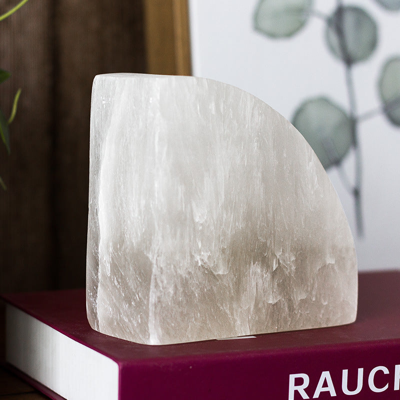 Selenite Bookend Home Ornaments