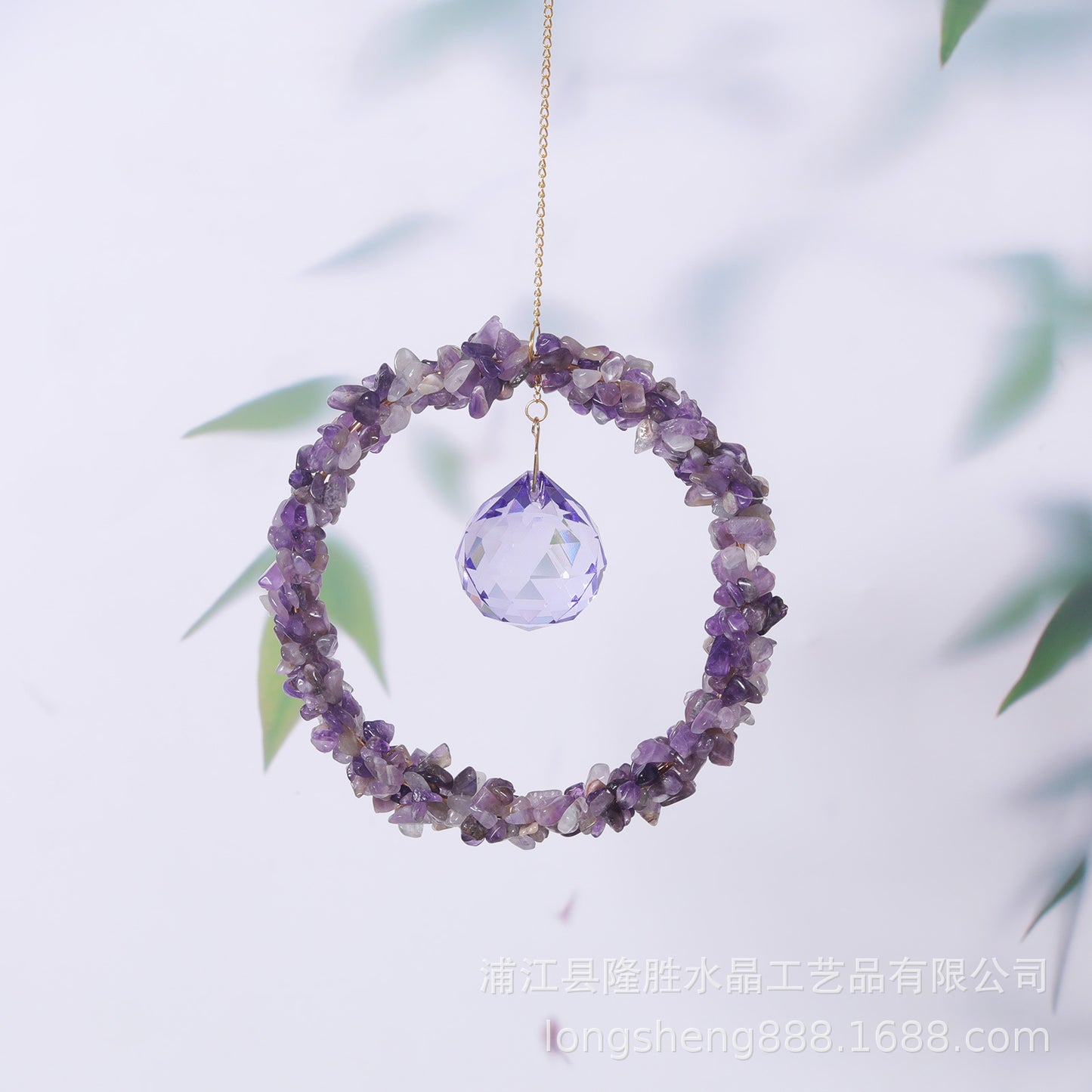 Crystal Chip Pendant Drop Suncatcher Ornaments