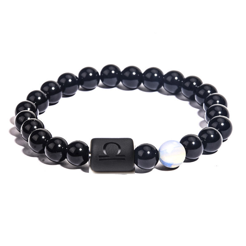 8mm Twelve Constellations Crystal Bead Bracelets