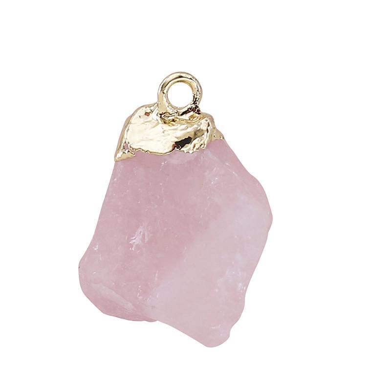 Rough Crystal Stone Pendants for Necklace