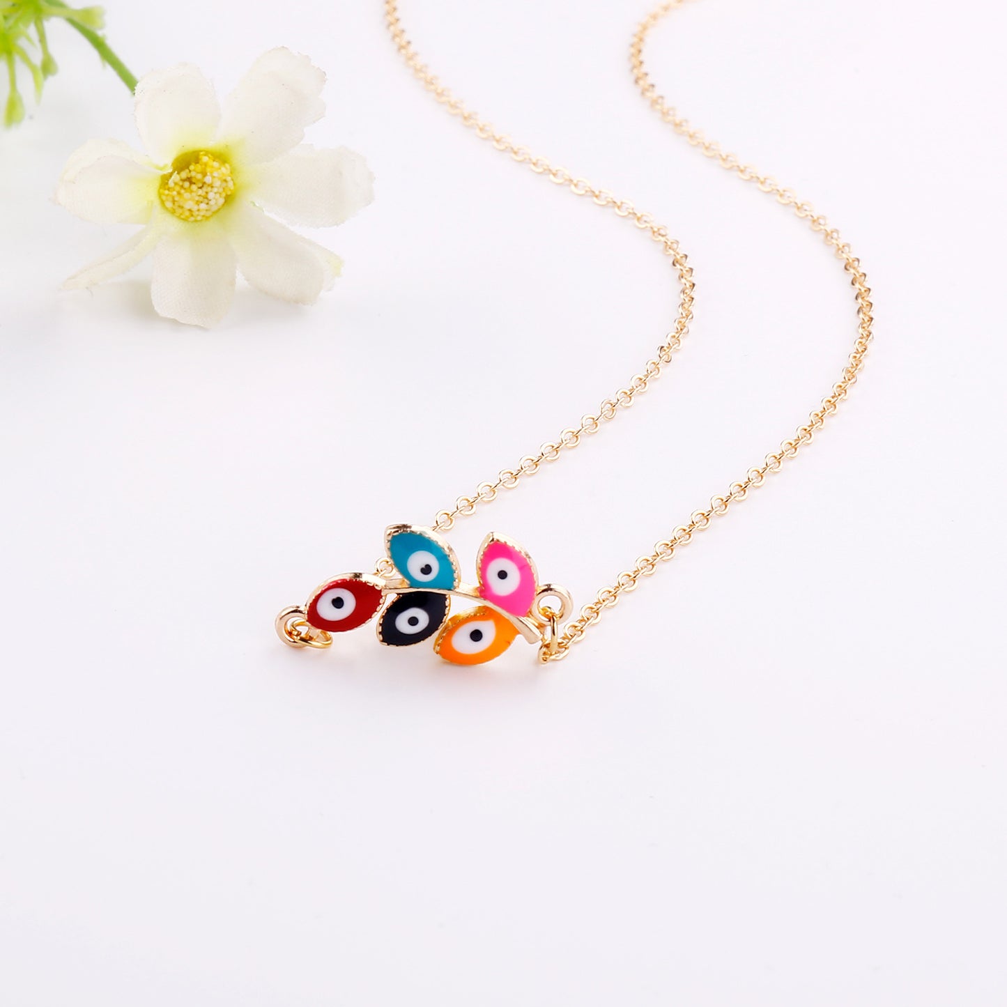 Evil Eye Silver Gold Color Necklace Pendants