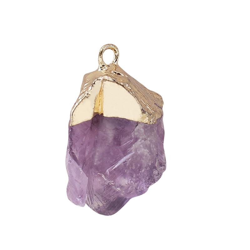 Rough Crystal Stone Pendants for Necklace