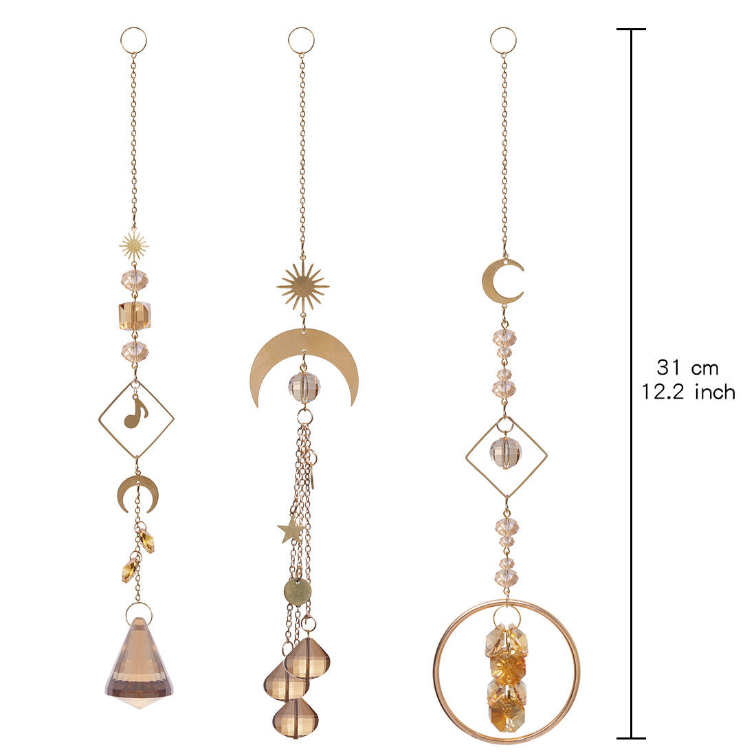 Moon Star Note Pendant Suncatcher Ornaments