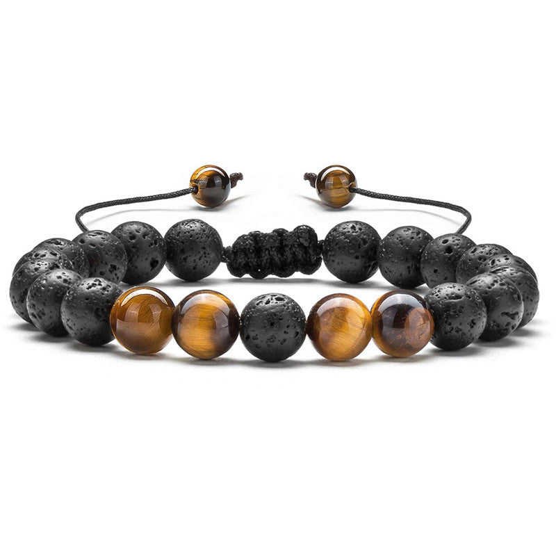 Tiger Eye Black Agate Turquoise 8mm Bead Bracelets