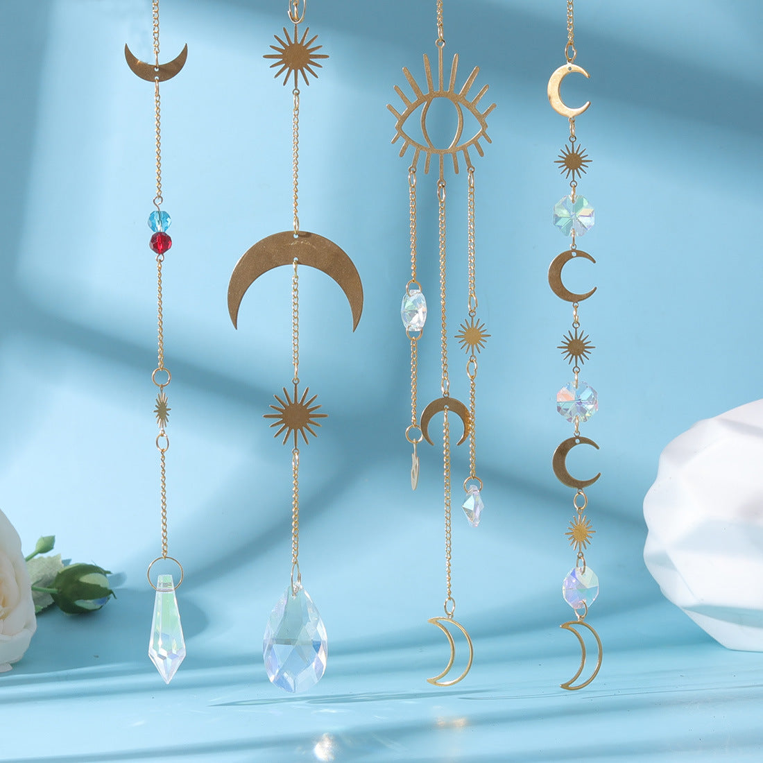 Golden Color Pendant Suncatcher Ornaments