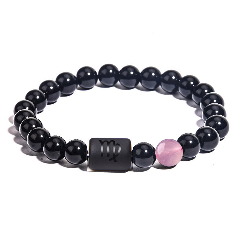 8mm Twelve Constellations Crystal Bead Bracelets