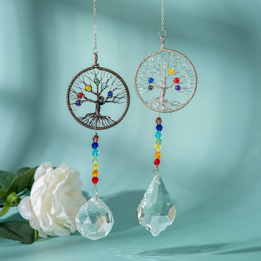 7 Chakra Life Tree Suncatcher Ornaments