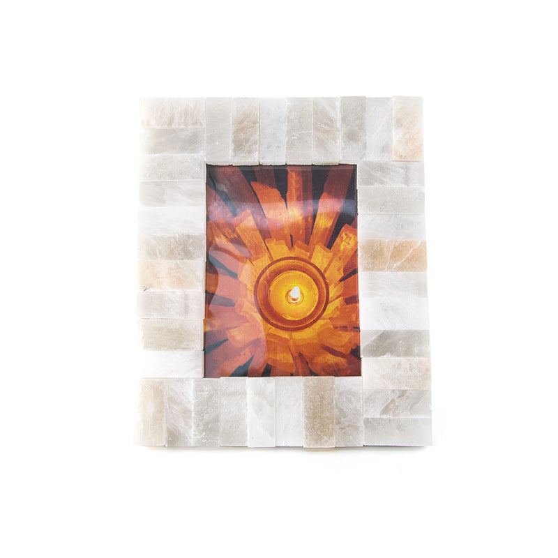 Selenite Piece Photo Frame Home Ornaments