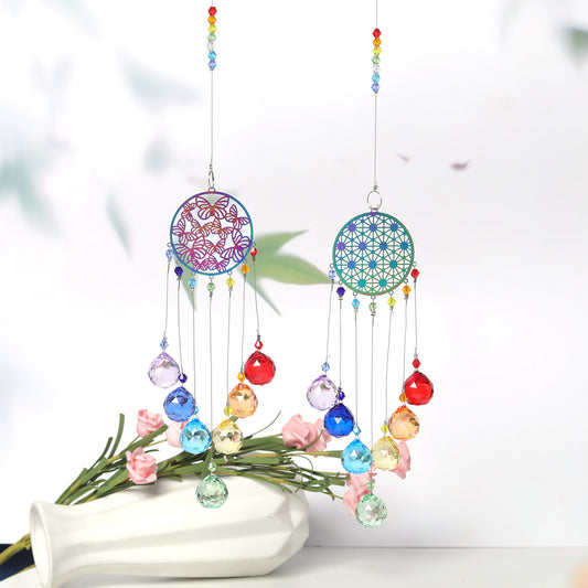 Rainbow Chakra Suncatcher Ornaments