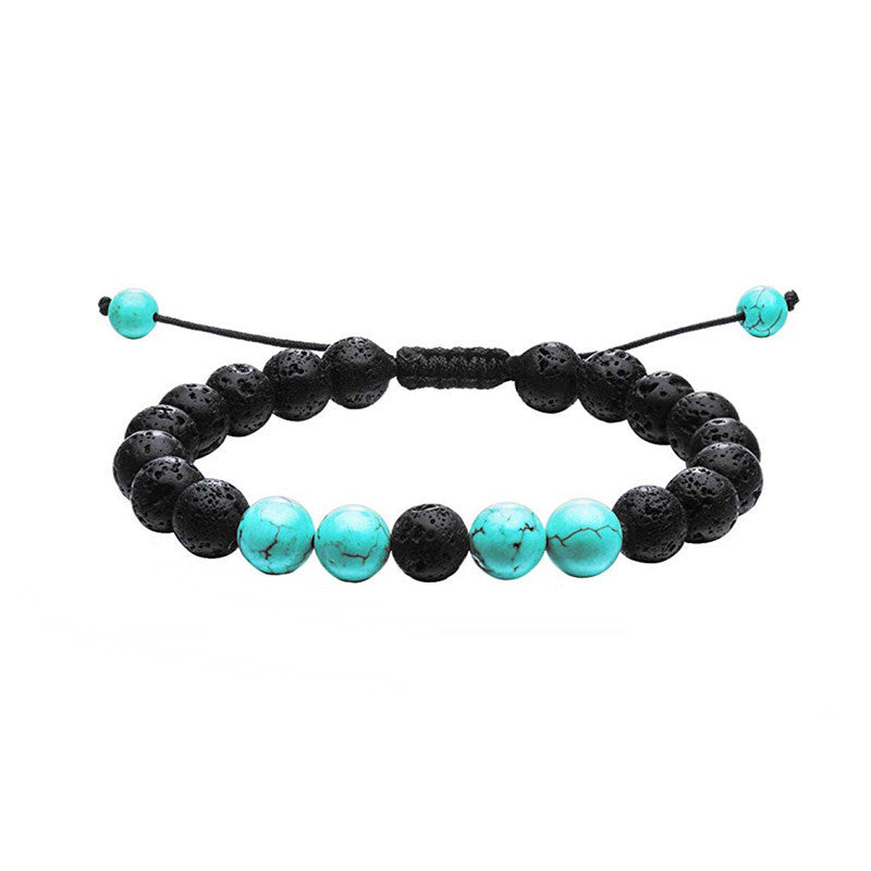 Tiger Eye Black Agate Turquoise 8mm Bead Bracelets