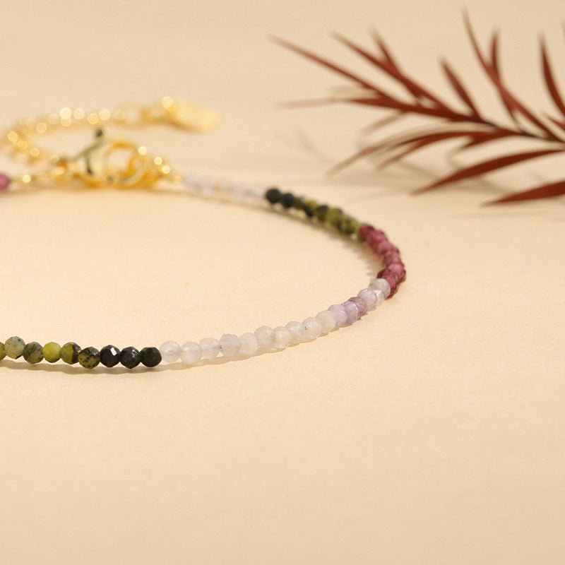 2mm Mixed Crystal Facet Bracelets