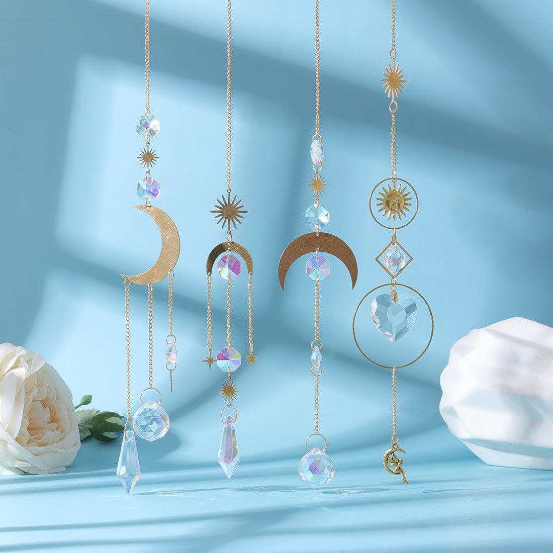 Moon Star Planet Pendant Suncatcher Ornaments