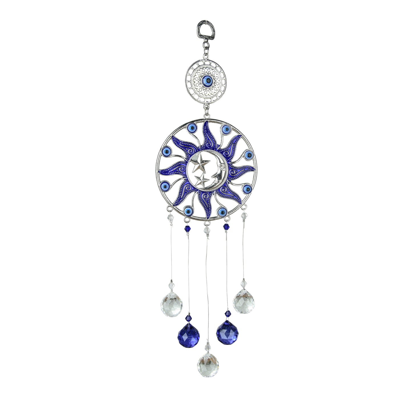 Blue Butterfly Devil Eye Suncatcher Ornaments