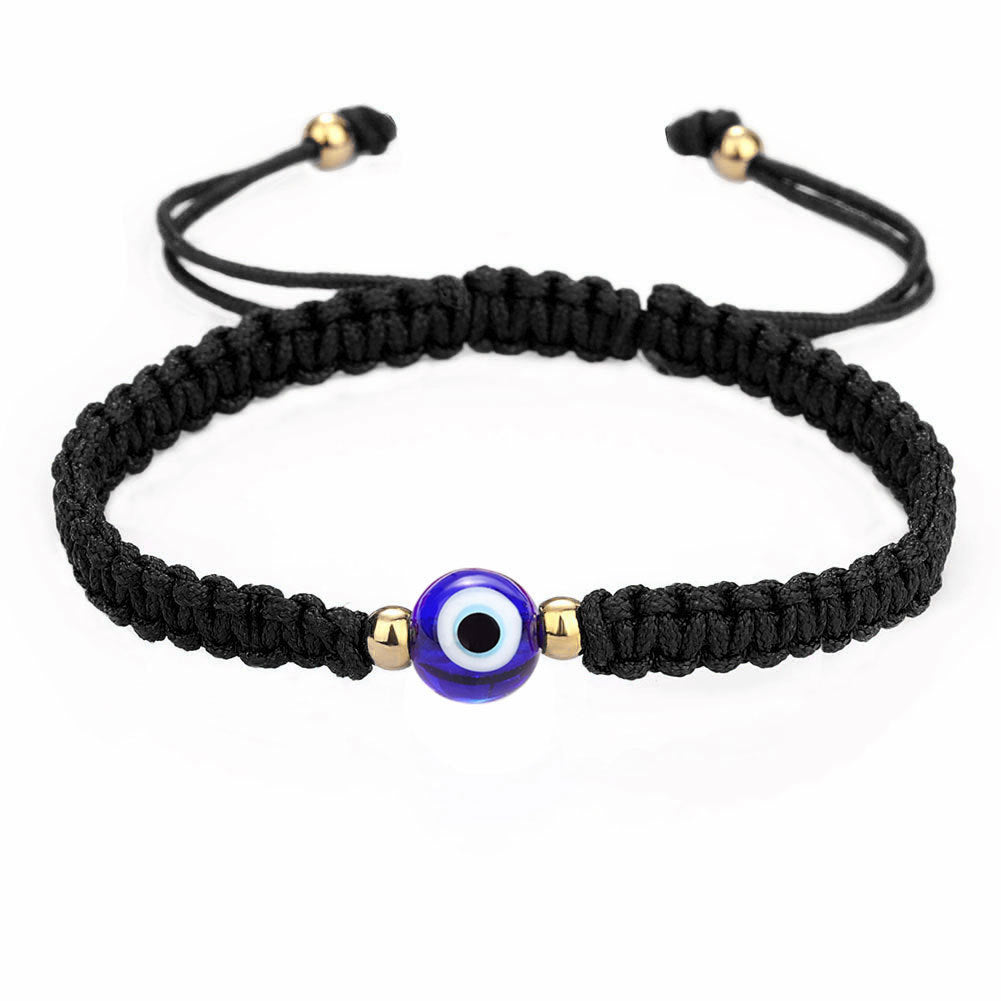 Evil Eye Braided Rope Bead Bracelets