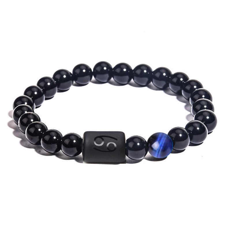 8mm Twelve Constellations Crystal Bead Bracelets